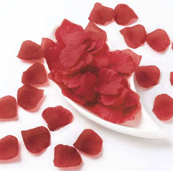Artificial Wine Red Rose Petal (100petals)